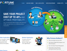 Tablet Screenshot of fortune-softtech.com